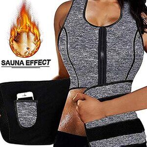 Women's Hot Sweat Body Shaper Slimming Neoprene Shirt Vest Weight Loss Shapewear